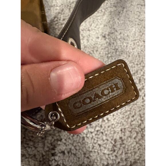 Vintage Leather Coach Shoulder Purse - Picture 3 of 5